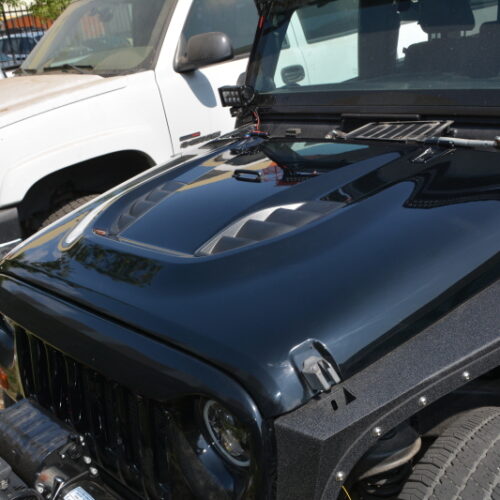 DV8 Offroad HDMB07-TA 07-18 Jeep Wrangler JK Rubicon 10th Anniversary Replica Hood - Image 4