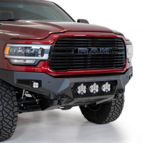 Alternative view of Addictive Desert Designs 19-21 Ram 2500/3500 Bomber HD Front Bumper (Baja Designs LP6 Mounts)