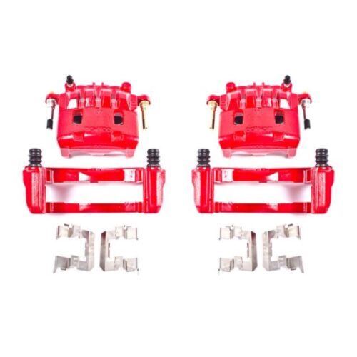 Power Stop 16-17 Subaru Crosstrek Front Red Calipers w/Brackets - Pair
