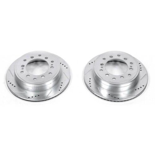 Power Stop 10-19 Lexus GX460 Rear Evolution Drilled & Slotted Rotors - Pair - Image 3