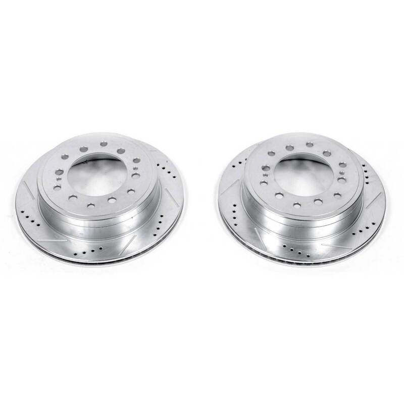 Power Stop 10-19 Lexus GX460 Rear Evolution Drilled & Slotted Rotors - Pair - Image 3