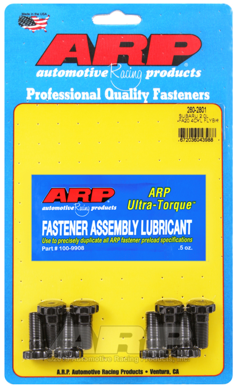 ARP 260-2801 Subaru 2.0L FA20 4Cyl Flywheel Bolt Kit