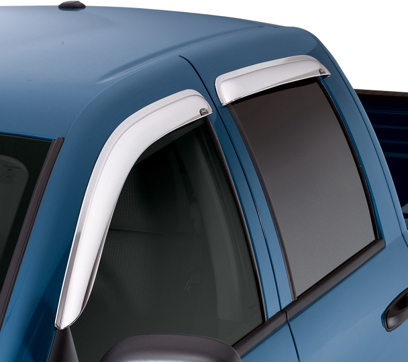 AVS 684166 10-17 Chevy Equinox Ventvisor Outside Mount Front & Rear Window Deflectors 4pc - Chrome - Image 5
