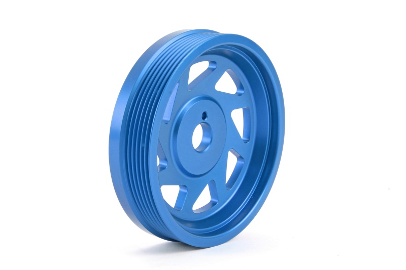 PERRIN 15-18 Subaru WRX / 13-20 BRZ / 14-18 FXT / 13-16 Crosstrek Lightened Crank Pulley - Blue - Image 4