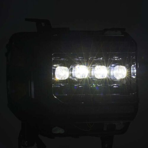 AlphaRex 880616 14-18 GMC Sierra NOVA LED Proj Headlights Plnk Style Alpha Blk w/Activ Light/Seq Signal/DRL - Image 5