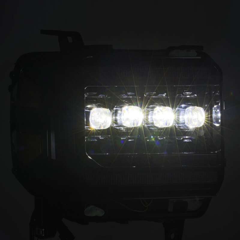 AlphaRex 880616 14-18 GMC Sierra NOVA LED Proj Headlights Plnk Style Alpha Blk w/Activ Light/Seq Signal/DRL - Image 5