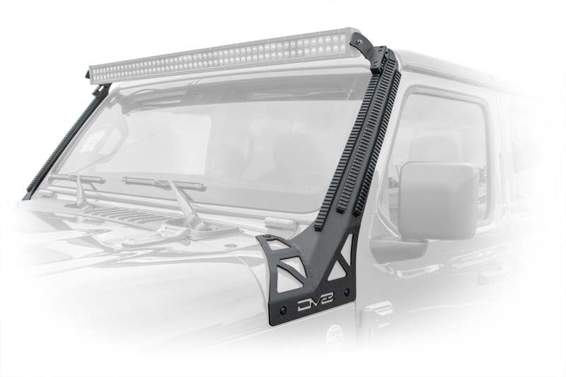DV8 Offroad D-JL-190052-PIL 2018+ JL/Gladiator Picatinny Rail A-Pillar Pod LED Light Mount - Image 8