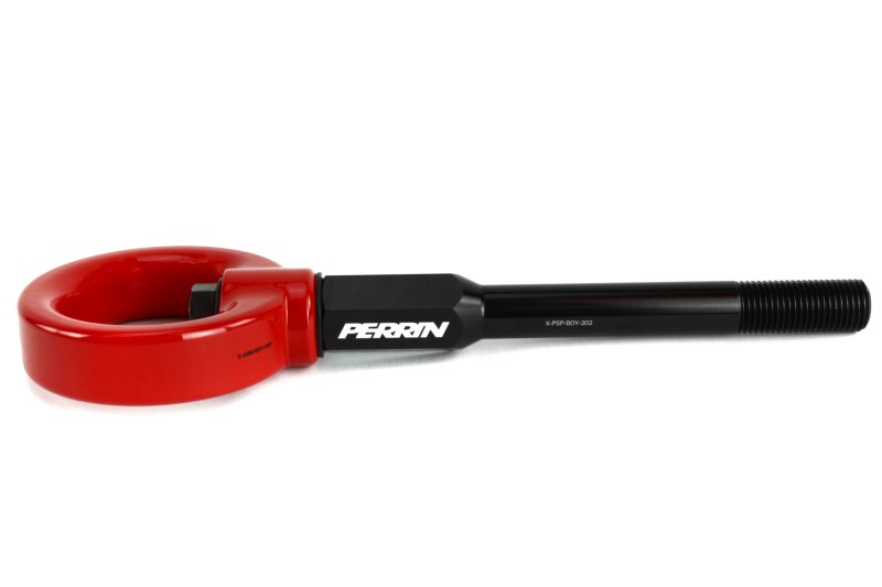 PERRIN 02-07 Subaru WRX/STI Tow Hook Kit (Front) - Red - Image 2
