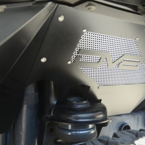 DV8 Offroad INFEND-01FB 07-18 Jeep Wrangler JK Front Aluminum Inner Fender - Black - Image 5