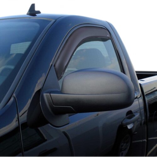 Alternative view of AVS 192326 07-13 Chevy Silverado 1500 Standard Cab Ventvisor In-Channel Window Deflectors 2pc - Smoke