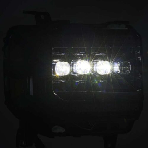 AlphaRex 880616 14-18 GMC Sierra NOVA LED Proj Headlights Plnk Style Alpha Blk w/Activ Light/Seq Signal/DRL - Image 4