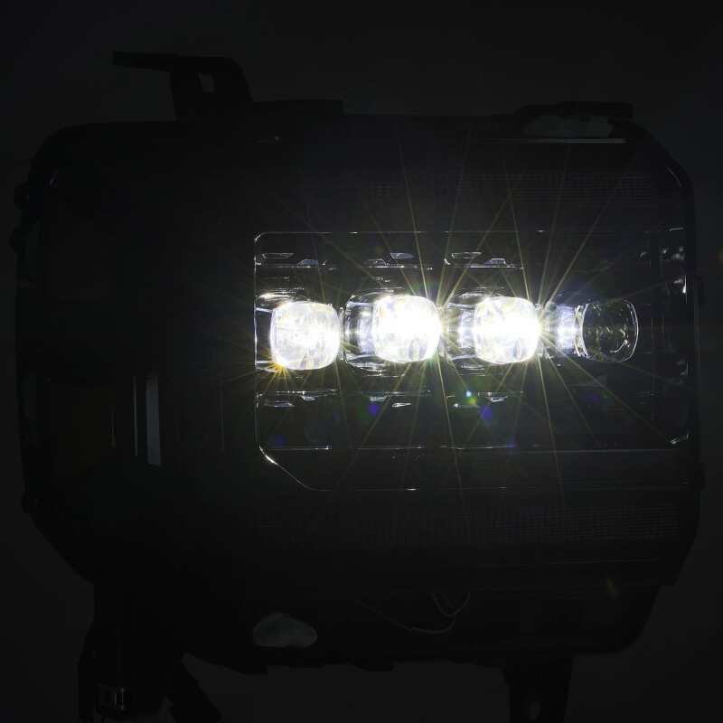AlphaRex 880616 14-18 GMC Sierra NOVA LED Proj Headlights Plnk Style Alpha Blk w/Activ Light/Seq Signal/DRL - Image 4