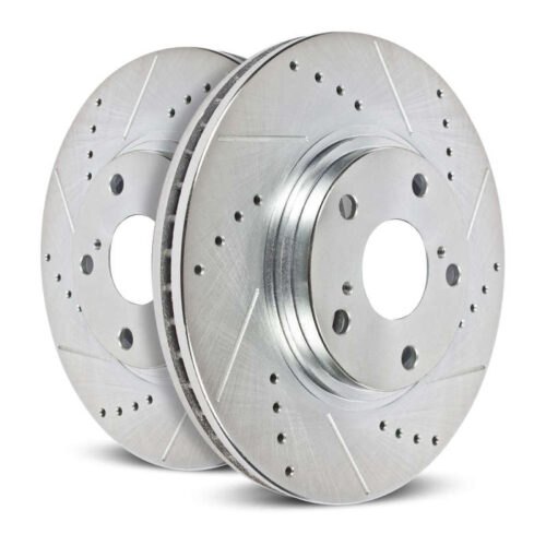 Power Stop 17-18 Mercedes-Benz C43 AMG Rear Evolution Drilled & Slotted Rotors - Pair - Image 6