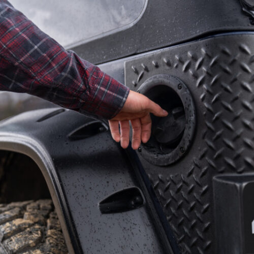 Bushwacker 14004 97-06 Jeep Wrangler Trail Armor Rear Corners - Black - Image 5