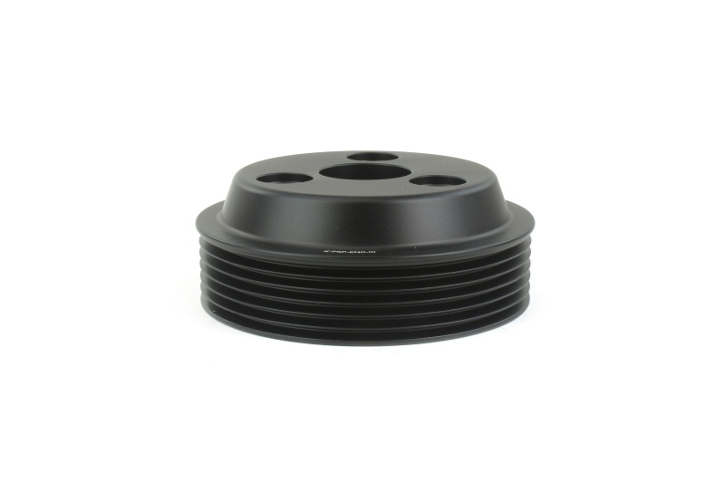 PERRIN 22-26 Subaru WRX / 21-25 Crosstrek / 20-25 LGT/OBXT/FXT Lightweight Water Pump Pulley - Black - Image 2
