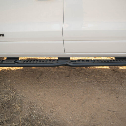 DV8 Offroad SRDR1-01 19-25 RAM 1500 Crew Cab OE Plus Side Steps - Black Steel - Image 5
