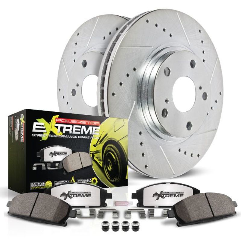 Power Stop 15-19 Chevrolet Corvette Front Z26 Street Warrior Brake Kit - Image 2