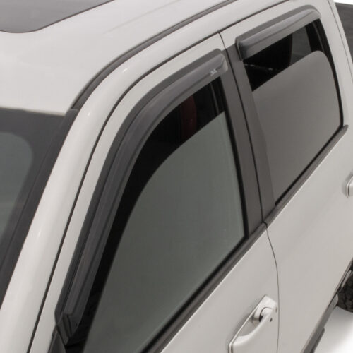AVS 22-23 Toyota Tundra CrewMax Ventvisor Outside Mount Window Deflectors 4pc - Smoke