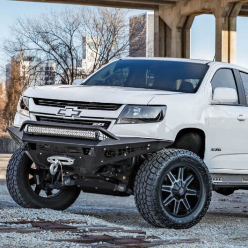 Alternative view of Addictive Desert Designs 15-18 Chevy Colorado HoneyBadger Front Bumper w/ Winch Mount