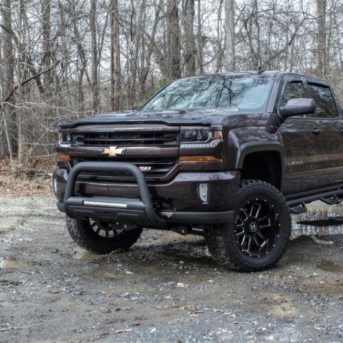 Lund 47121214 07-17 Chevy Silverado 1500 Bull Bar w/Light & Wiring - Black - Image 3