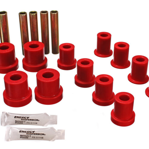 Energy Suspension 73-87 GM Denali XL/Suburban/Yukon XL 4WD Red Front Leaf Spring Bushing Set - Image 4