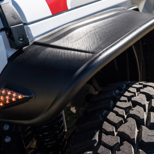 Bushwacker 10928-07 2020 Jeep Gladiator Launch Edition Flat Style Flares 4pc - Black - Image 3