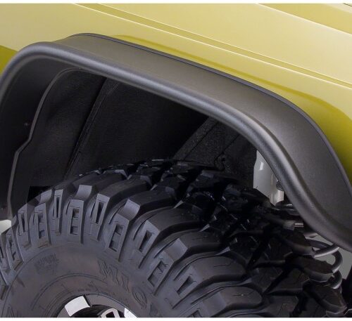 Alternative view of Bushwacker 84-01 Jeep Cherokee Flat Style Flares 4pc - Black