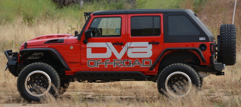 DV8 Offroad HDMB07-02 07-18 Jeep Wrangler JK Metal Heat Dispersion Hood - Primer Black - Image 6