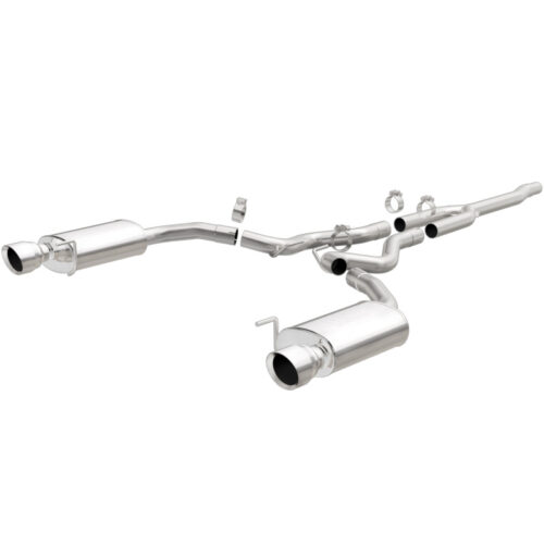 MagnaFlow 19097 Cat Back, SS, 2.5in, Street, Dual Split Polished 4.5in Tips 2015 Ford Mustang Ecoboost