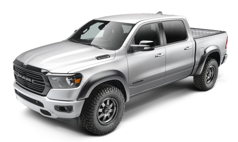 Bushwacker 50926-02 19-22 Ram 1500 (Excl. Rebel/TRX) 67.4 & 76.3in Bed Extend-A-Fender Flares 4pc - Smth Blk