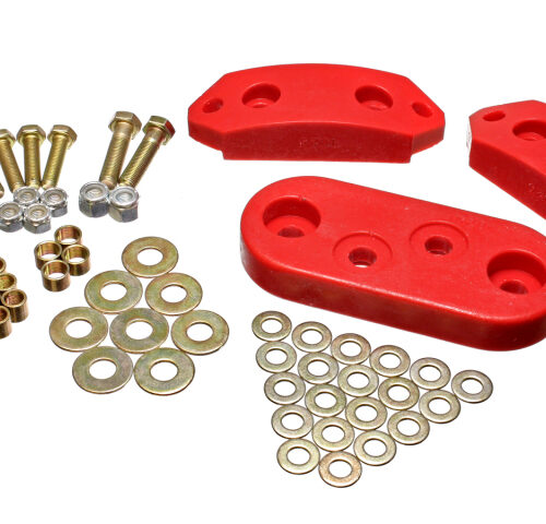 Energy Suspension 15.1101R 61-73 VW Beetle/70-73 Super Beetle Red Motor and Trans Mount Bushings (Inc H/W) - Image 4