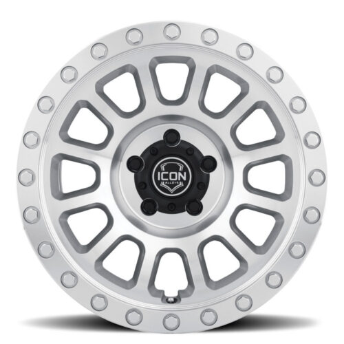 ICON 8017856350SM Hulse 17 X 8.5 6 X 135 6mm Offset 5in BS Silver Machined - Image 3