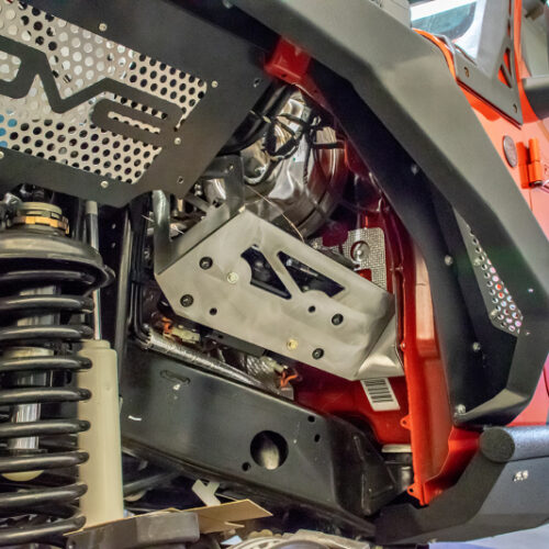 Alternative view of DV8 Offroad CMJL-01 2018+ Jeep JL / JT Engine Bay Compressor Mount