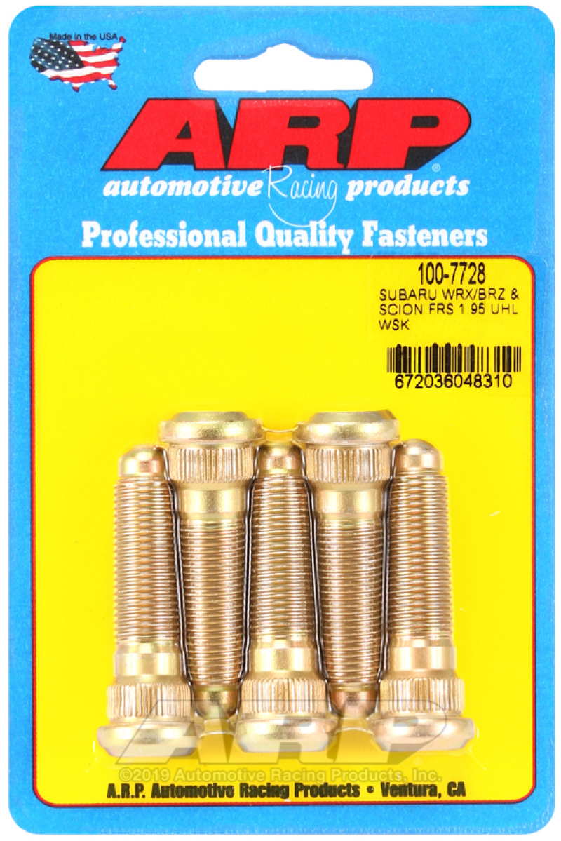 ARP 100-7729 2015+ Subaru WRX/STI and 13+ BRZ Extended 5 Wheel Stud Kit - Image 2