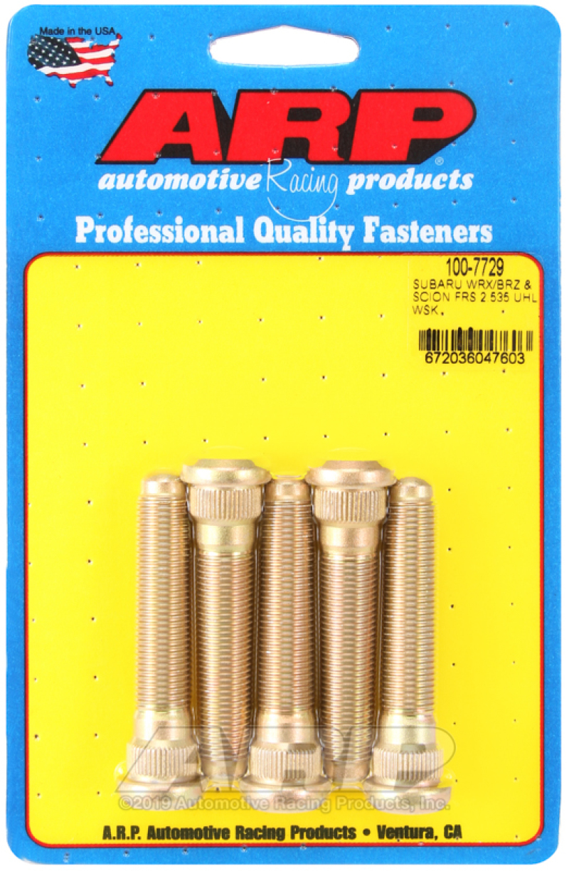 ARP 100-7729 2015+ Subaru WRX/STI and 13+ BRZ Extended 5 Wheel Stud Kit