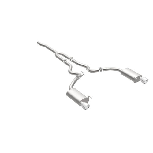 Alternative view of MagnaFlow 19097 Cat Back, SS, 2.5in, Street, Dual Split Polished 4.5in Tips 2015 Ford Mustang Ecoboost