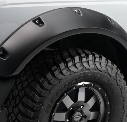 Bushwacker 2021+ Ford Bronco 4-Door Pocket Style Flares 4pc - Black - Image 4