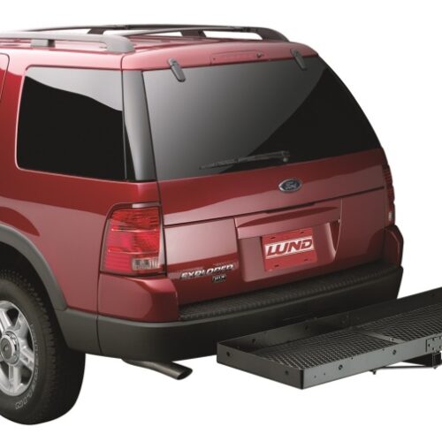 Lund 601010 Universal 20in X 60in Basic Cargo Carrier For 2in Hitches - Black