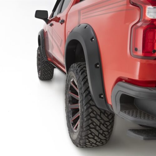 Bushwacker 40927-02 19-21 Chevrolet Silverado 1500 Pocket Style Flares 4pc - Black - Image 4