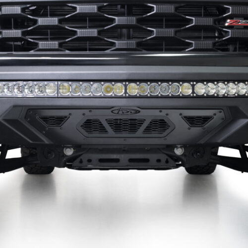Alternative view of Addictive Desert Designs 22-25 Chevy Silverado 1500 Stealth Fighter Front Bumper w/ Winch Mount