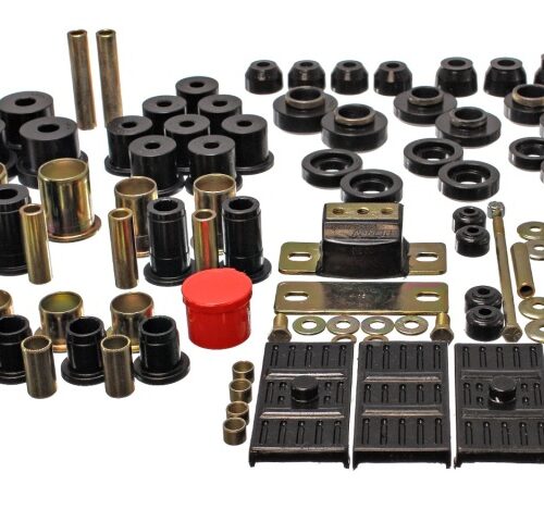 Energy Suspension 3.18119G 67-69 Chevrolet Camaro (w/mono leaf springs) Black Hyper-flex Master Bushing Set