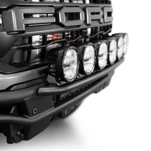 Alternative view of Addictive Desert Designs 2021-2024 Ford F-150 Raptor Race Series Front Bumper Light Hoop