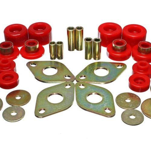 Energy Suspension 8.4107R 01-04 Toyota Pickup 2WD/4WD (Exc T-100/Tundra) Red Body Cab Mount Set