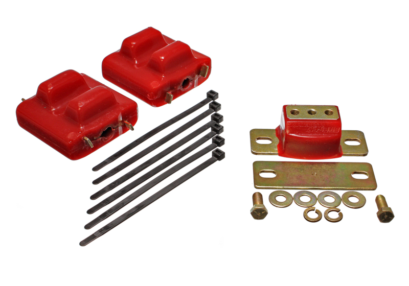 Energy Suspension 3.1128R 87-91 Suburban C10-C30 2WD Red Motor & Transmission Mounts-Zinc Finish - Image 4