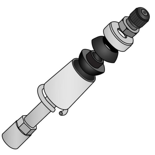 Alternative view of Ridetech 3.75in Tall Stud Mount for ShockWaves CoilOvers