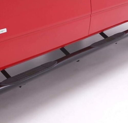 Alternative view of Lund 23678176 05-23 Nissan Frontier Crew Cab 4in. Oval Straight Steel Nerf Bars - Black