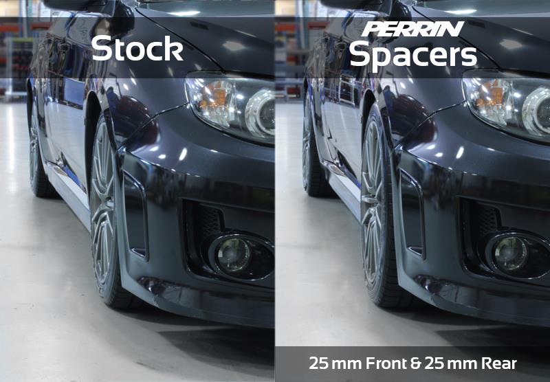 PERRIN 02-14 Subaru WRX / 2004 STI / 13-25 BRZ & Toyota GR86 25mm Wheel Spacers 5x100 56mm CB - Pair - Image 10