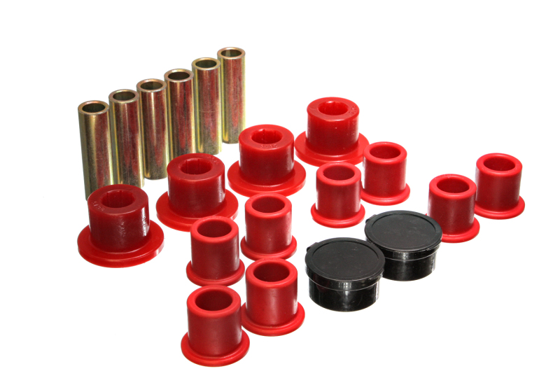 Energy Suspension 4.2154R 98-11 Ford Ranger Red Rear Leaf Spring Bushing Set - Image 5