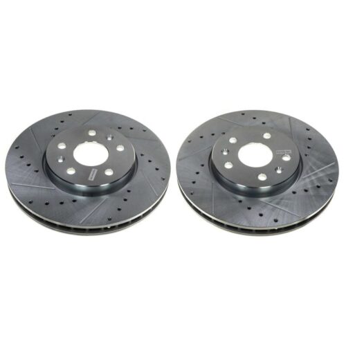 Alternative view of Power Stop 20-21 Chevrolet Corvette Front Evolution Drilled & Slotted Rotor - Pair