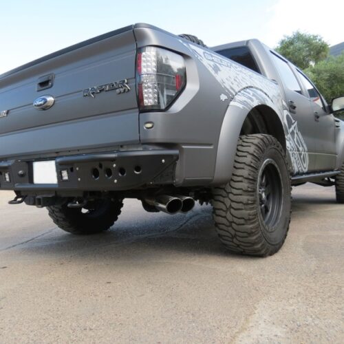 Alternative view of Addictive Desert Designs 10-14 Ford F-150 Raptor Venom Rear Bumper w/ Backup Sensor Cutouts